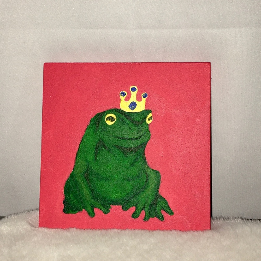 Original Art on Gesso Board by JED Sz: 5” X 5”